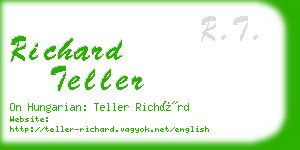 richard teller business card